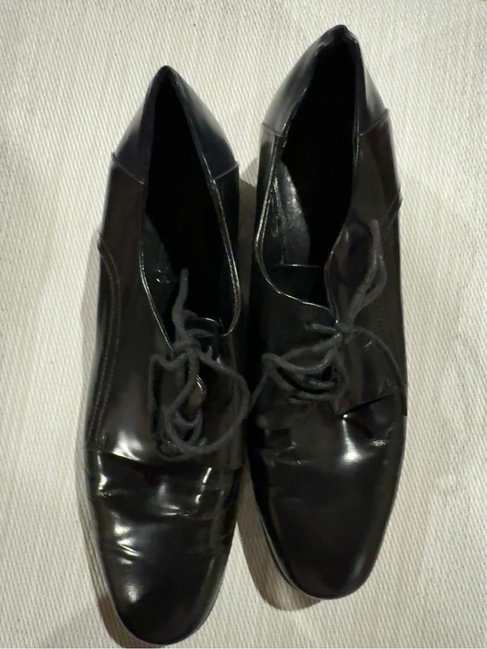 See by Chloe Black Leather Lace Up Women’s Oxford size 38